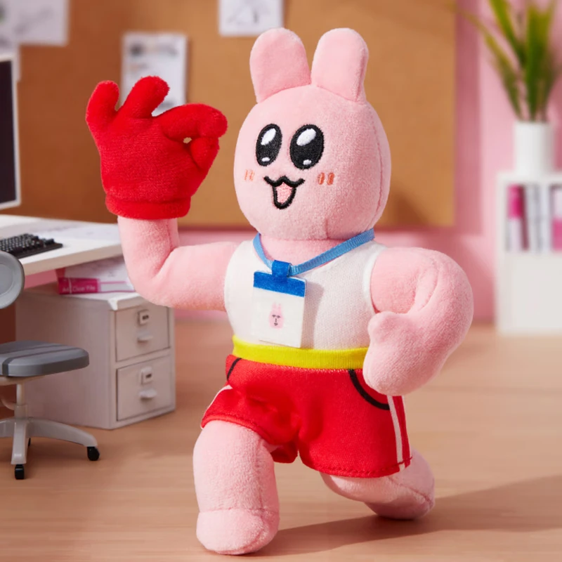 One To X Pink Rabbit Super Spirit Week Ootd Series Plush Blind Box Cute Fury Pendant Exquisite Ornament Surprise Mysterybox Gift