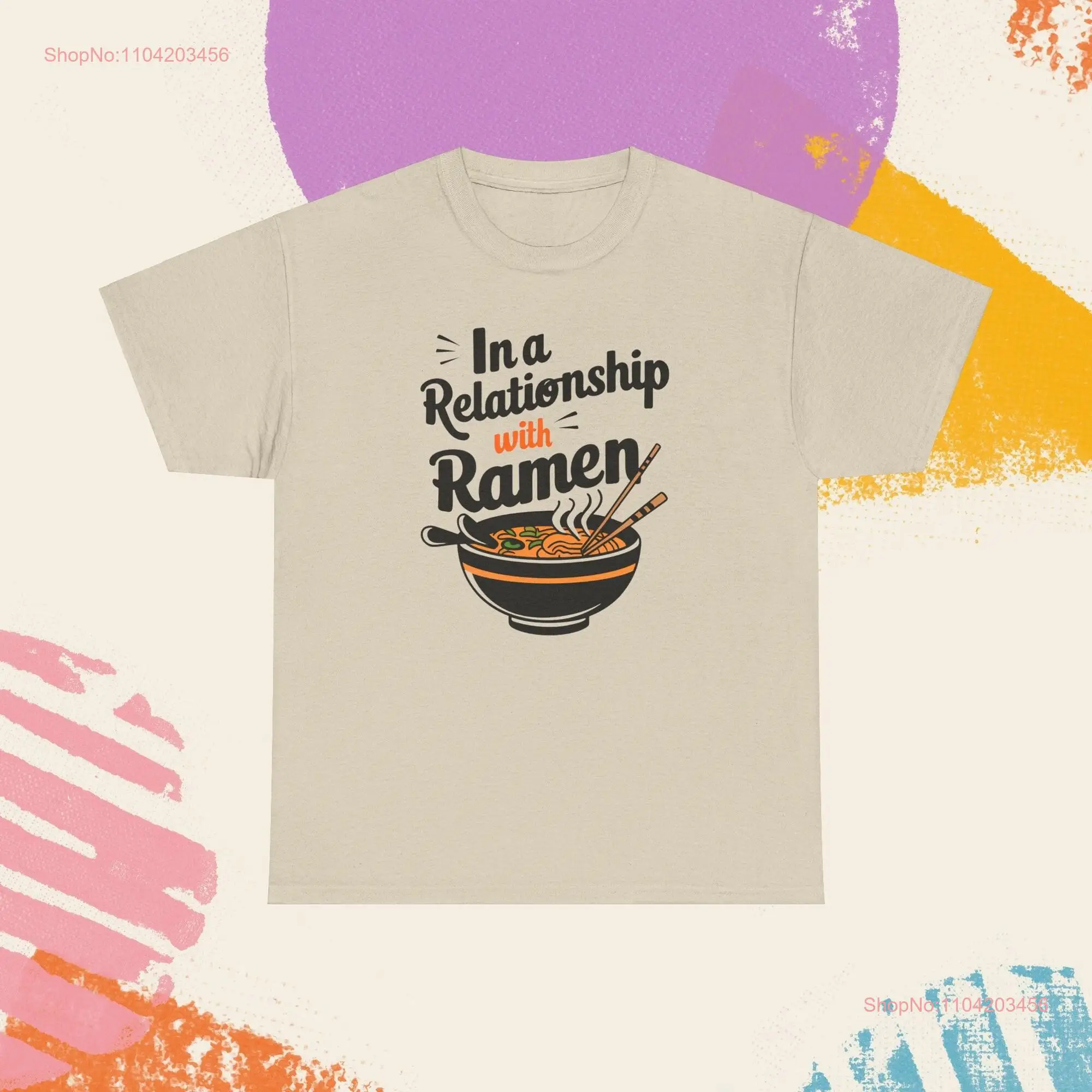 Bowl of Happiness Japanese Ramen Soulfood T Shirt for Enjoyers Heavy Cotton Sizes up to 2XL in many colors