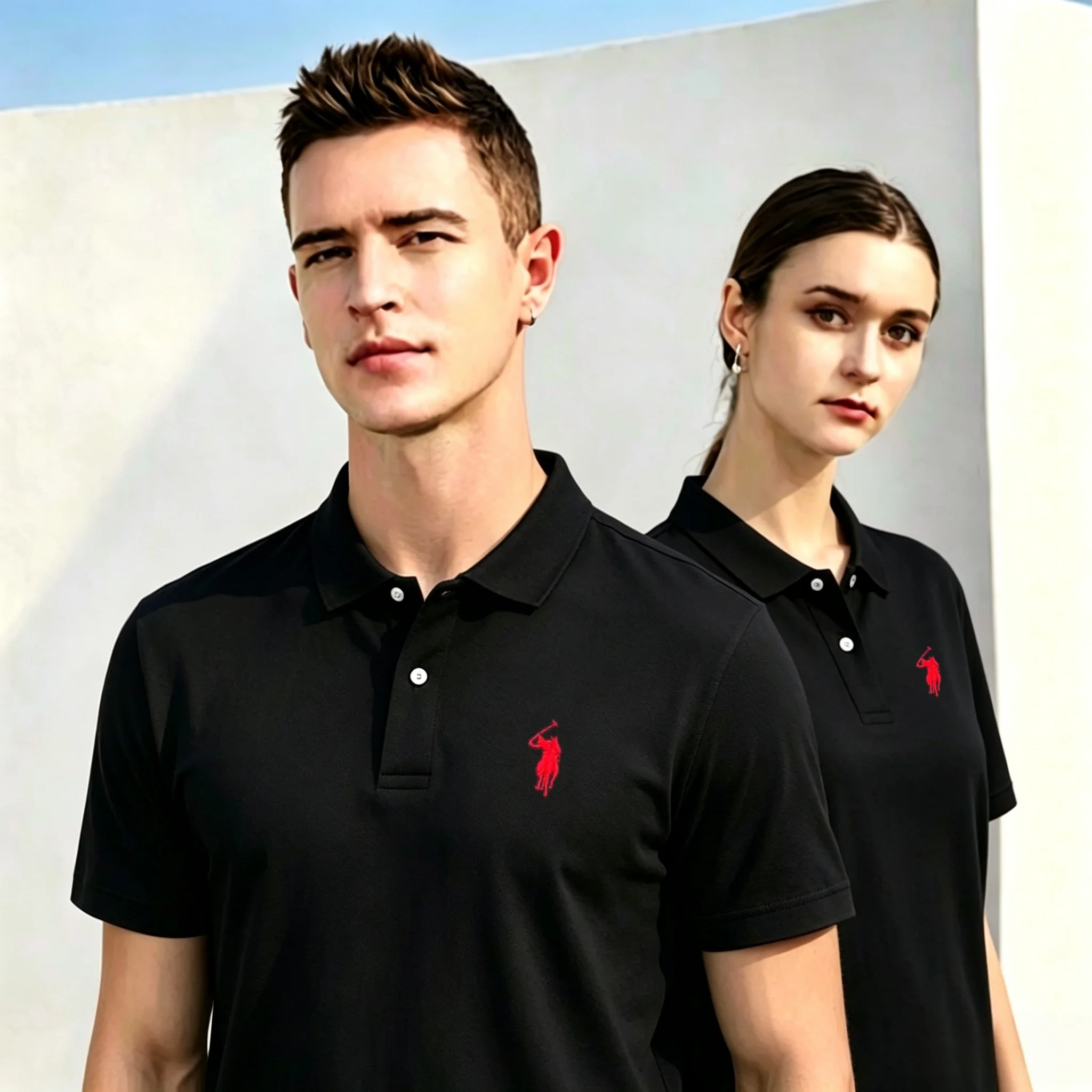 100% pure cotton high-end brand men's short sleeve polo shirt 2026 summer luxury fashion pony embroidery golf top casual T-shirt