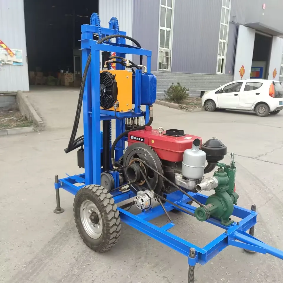 جهاز حفر آبار المياه الهيدروليكي المثبت على الزاحف عالي الأداء قابل للتخصيص 150 م 200 م 250 م