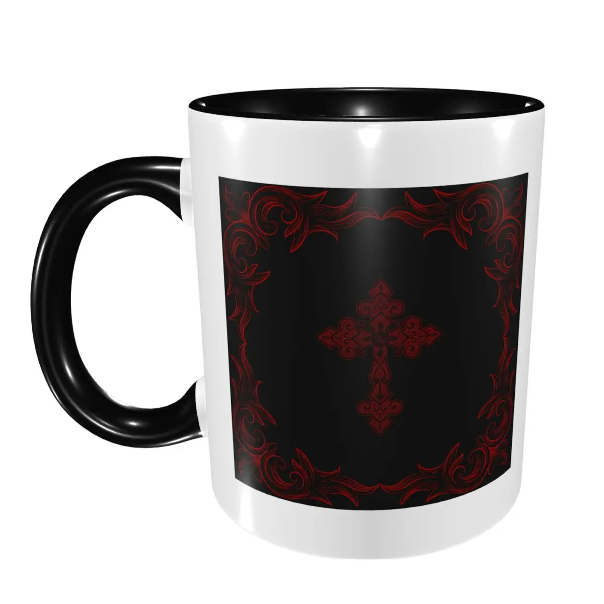Gothic Vampire Halloween Haunted Mansion Mug Funny Ceramic Coffee Cups Tea Mugs Milk Cup Drinkware Gifts for Friends