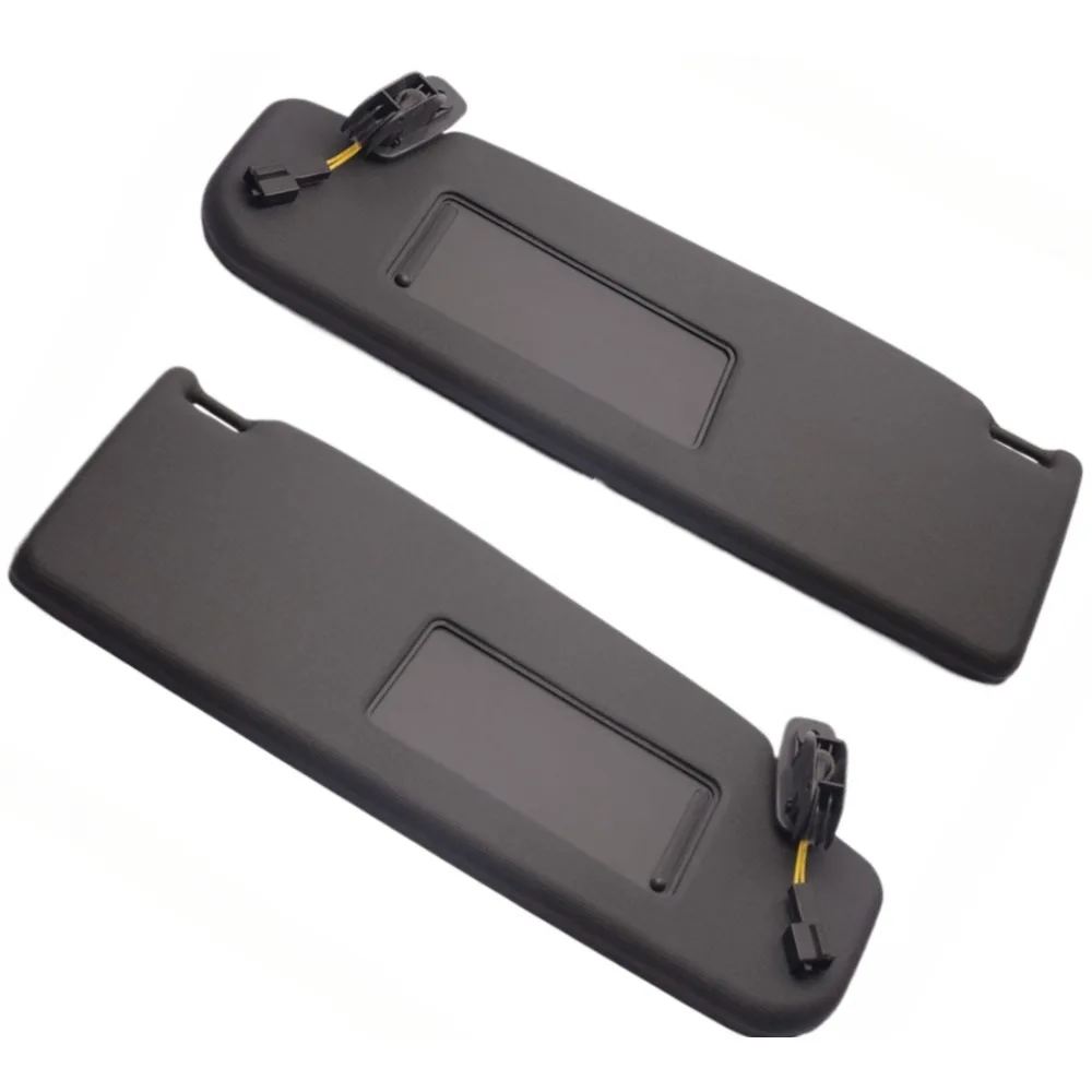 

5U0 857 551 5U0 857 552 Pair Black Front Left Right Blind Sun Visor With Cable For VW Golf 4 5U0857551 5U0857552