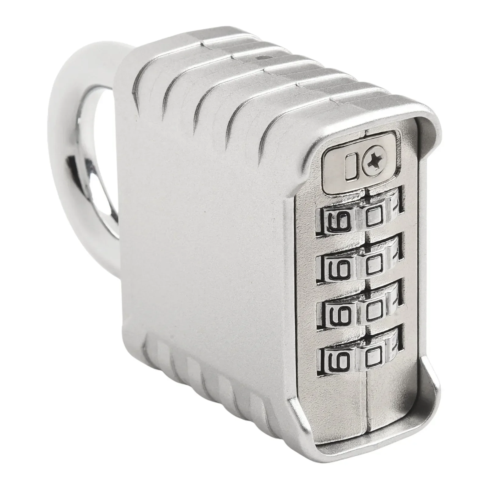 For Fences For Gates Combination Padlock Anti-theft Padlock Silver Waterproof Padlock Zinc Alloy Padlock Outdoor Padlock