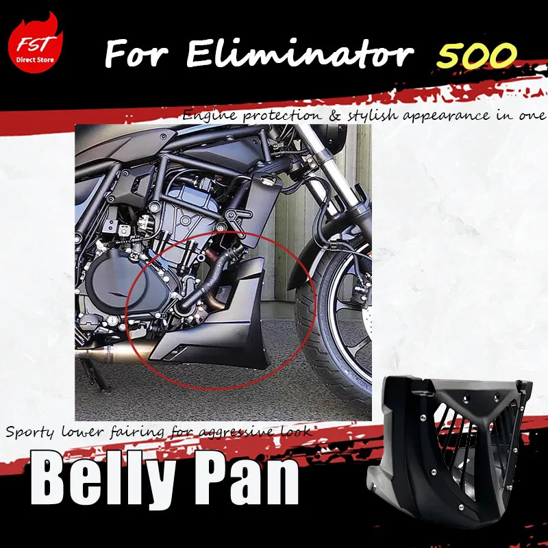 

For the modification of the full-enclosure underbody air dam and engine base accessories for the Eliminator 500