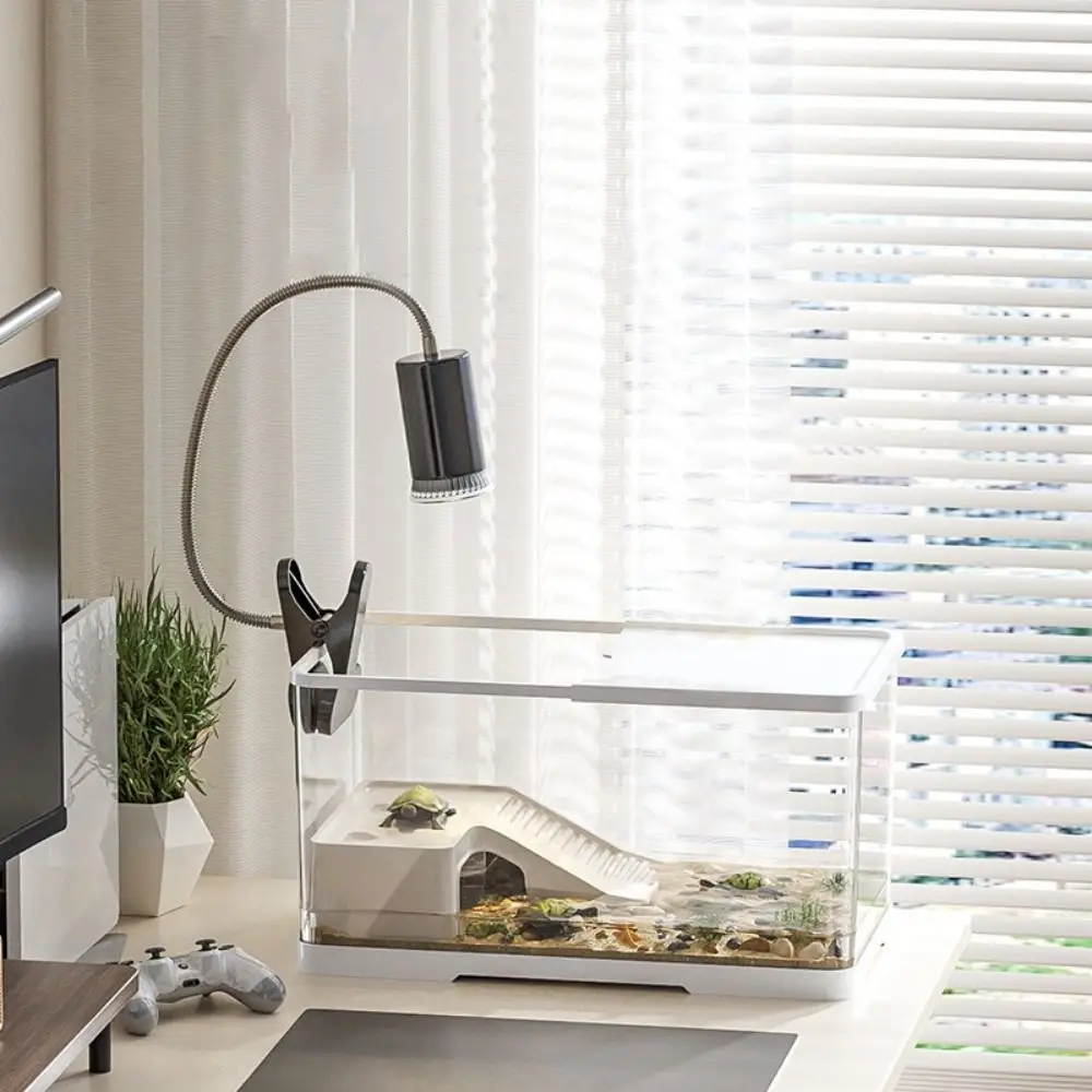 

Прозрачный аквариум в виде черепахи, декоративные водные растения, универсальный настольный аквариумный набор с платформами для грязения