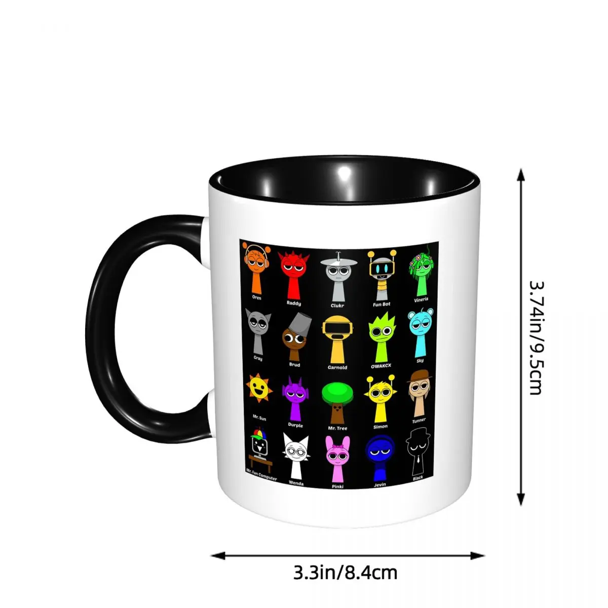 All My Sprunki Game Toys Mug Funny Ceramic Coffee Cups Tea Mugs Milk Cup Drinkware Gifts for Woman Man