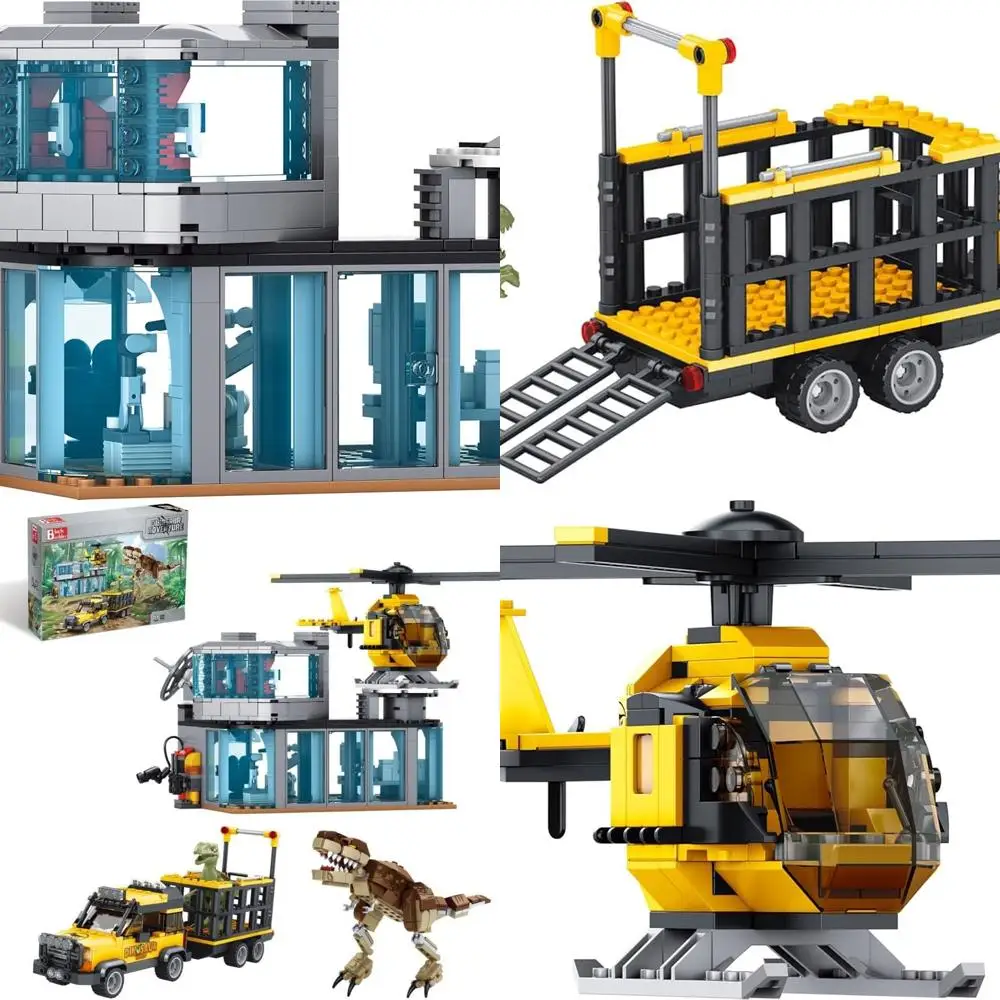 Dinosaurier-Abenteuerbausteine – 1271 Teile Park World Set für Kinder und Erwachsene
