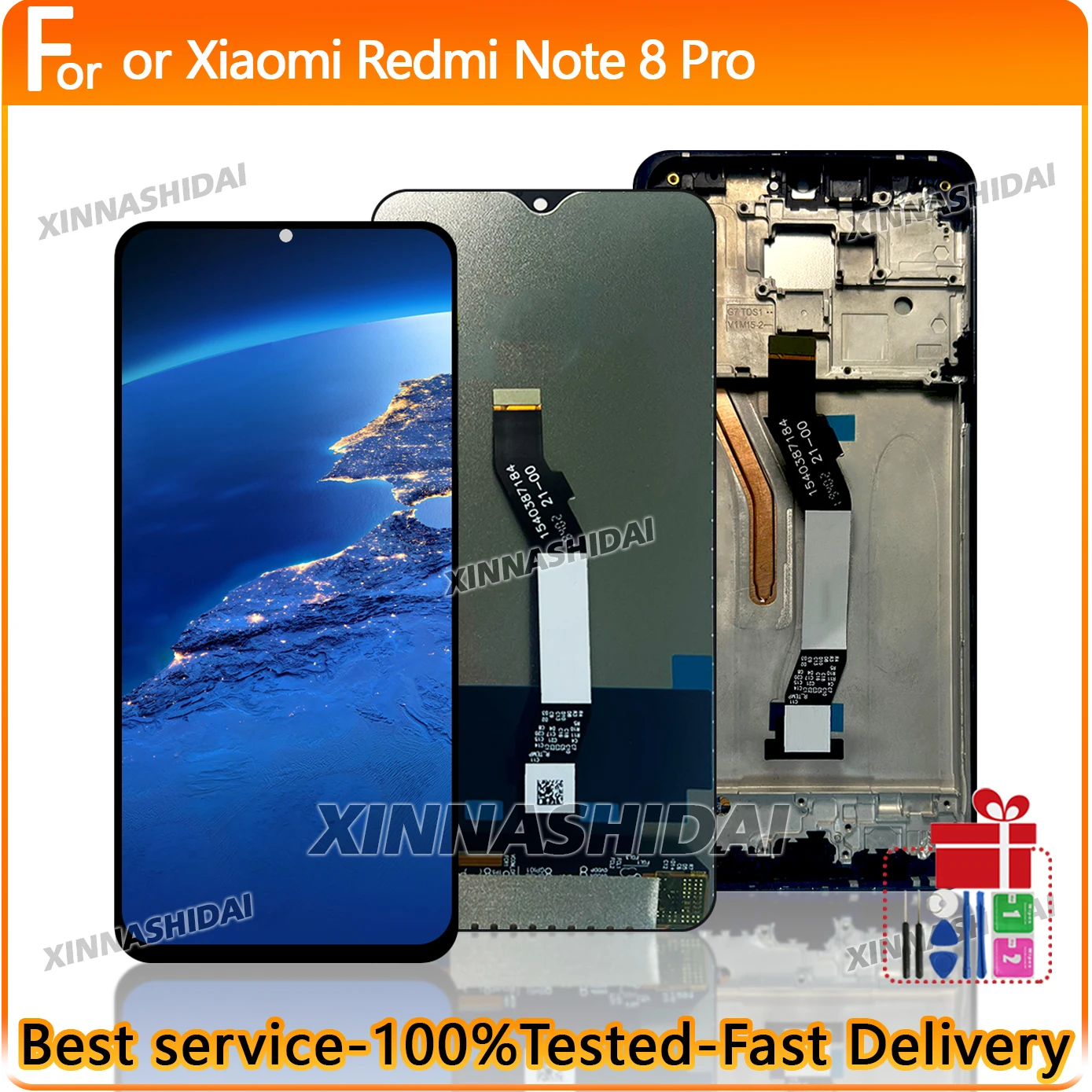 Neue LCD Für Xiaomi Redmi Hinweis 8 Pro Lcd Display LCD Touch Screen Digitizer Montage Ersatz Teile Für Note 8 Pro