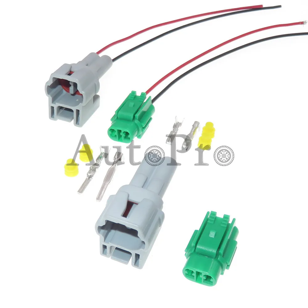 1 Set 2 Hole 6187-2581 6180-2591 Waterproof Automotive Connector AC Assembly Car Plugt With Terminals and Seals