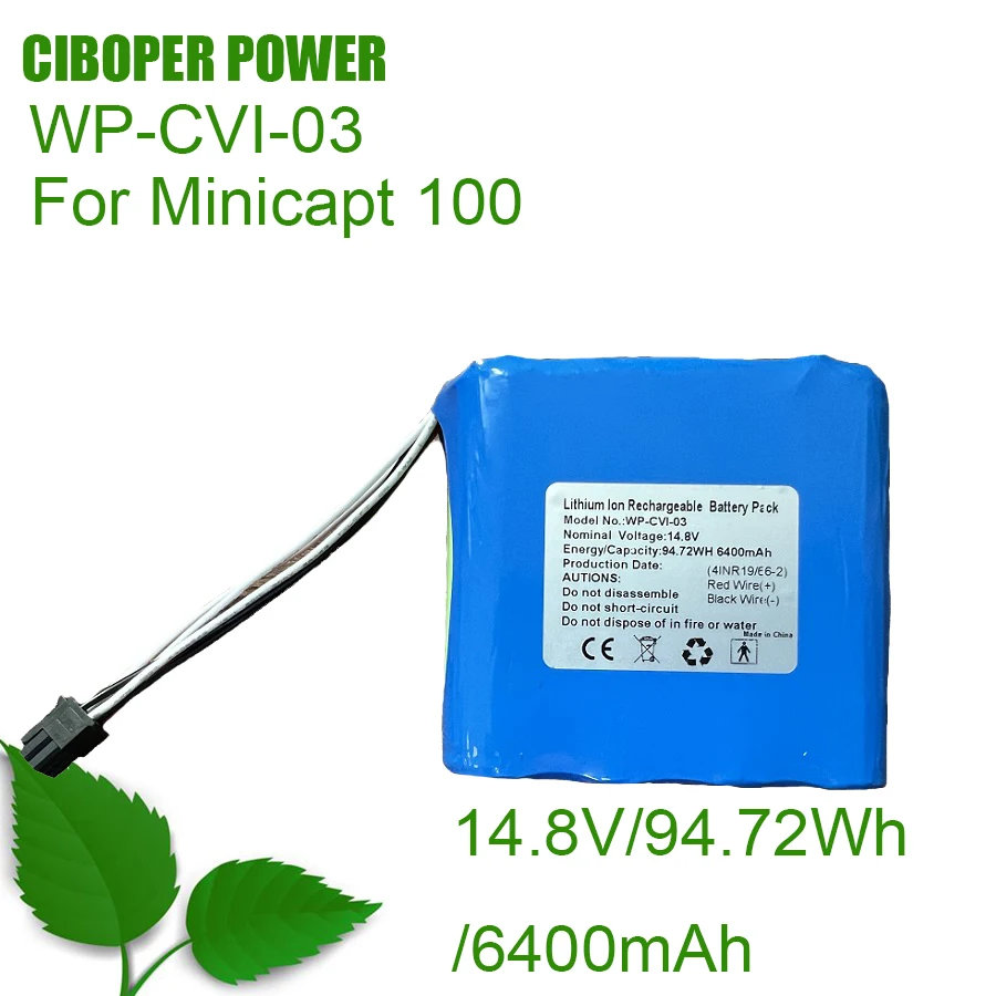 

CP Battery Package WP-CVI-03 14.8V/6400mah/94.72Wh For PMS Minicapt 100 WP-CVI-03 ​Replacement Battery