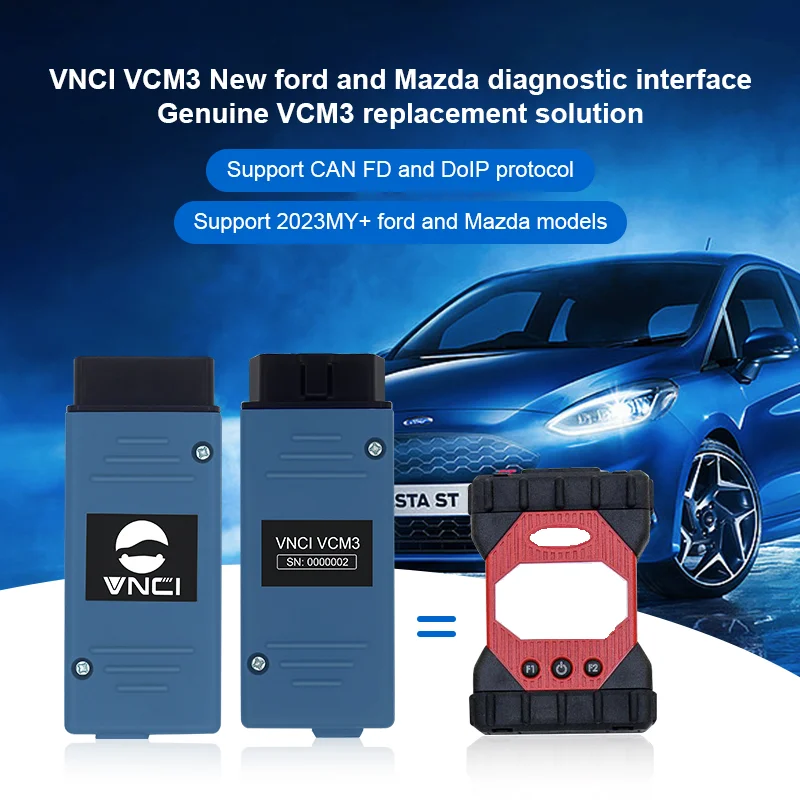 VNCI VCM3 diagnostic inerface for Ford/Mazda, it support CAN FD and compatible with origianl software driver.