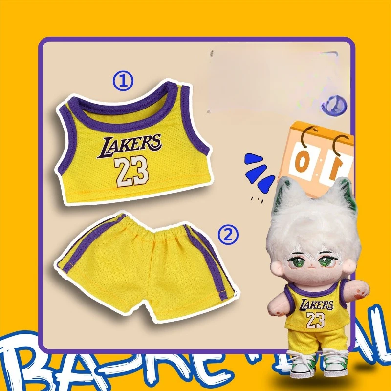 20cm cotton doll clothes basketball attribute free cotton doll clothes in stock set