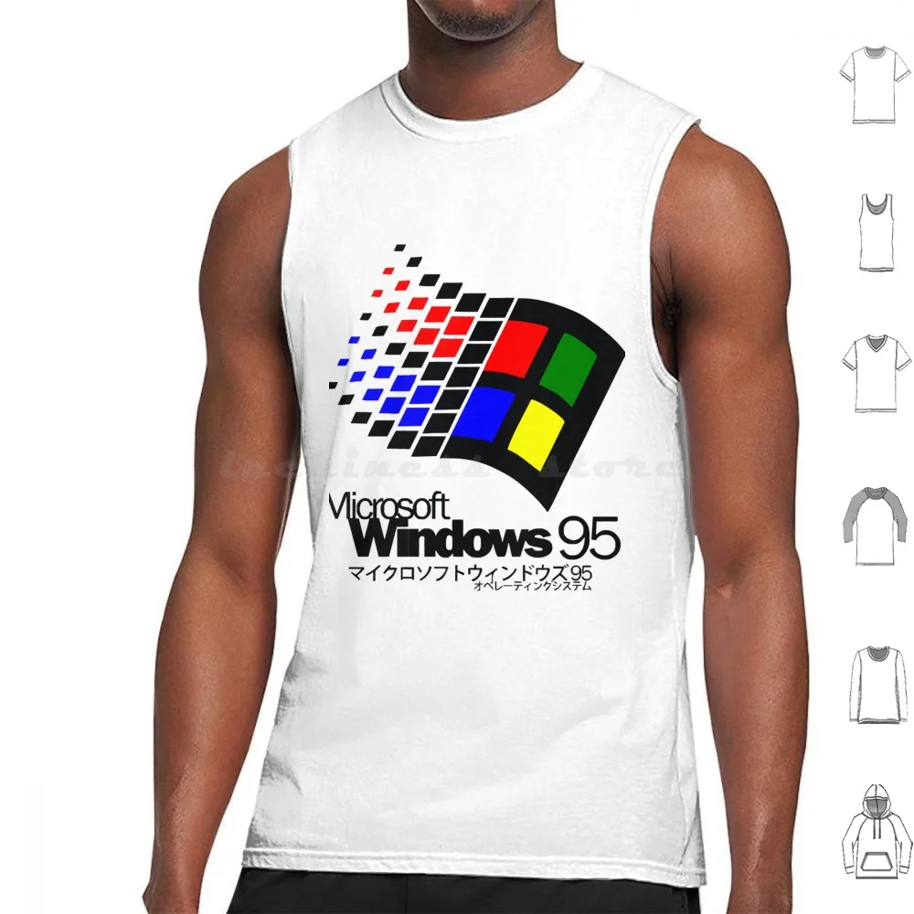 

Майка-жилет без рукавов с логотипом Windows 95, 95, Windows 95