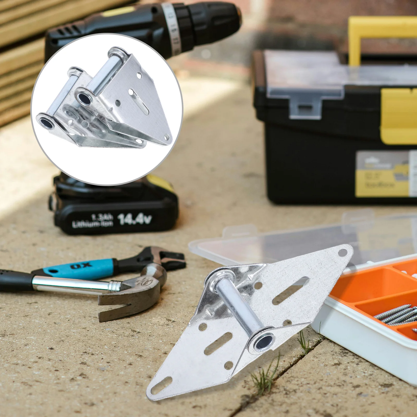 

2Pcs Garage Door Hinges Heavy Duty High Capacity Metal Garage Door Parts Replacement for Durable Smooth Operation