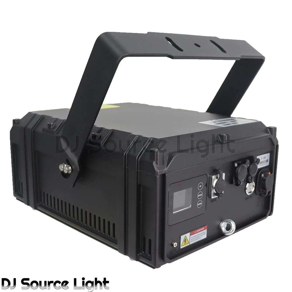 Nuovo Controllo APP 30Kpps 20W Luce Laser RGB Animazione Scanner Luce Della Fase DMX512 Per DJ Wedding CLub Xmas Party Stage Effect