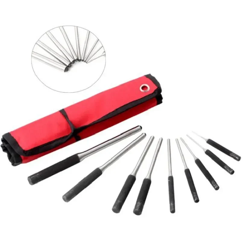 Professional 9Pcs Roll Pin Punch Set High Hardness Steel  Tool Kit for AR15 M4 M16 Glock Disassembly And Maintenance