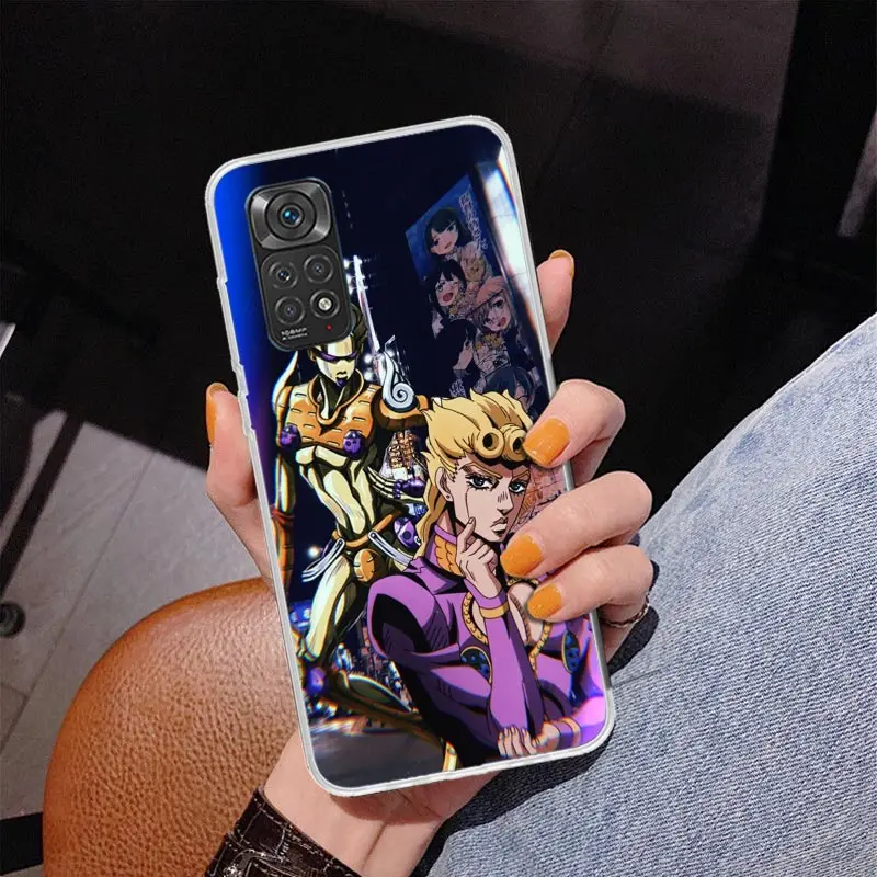 JoJo's Bizarre Adventure Golden Wind Phone Case For Xiaomi Redmi Note 12 12S 13 14 11 11S 11T 10 11E Pro Plus 10S 14Pro Coque Sh