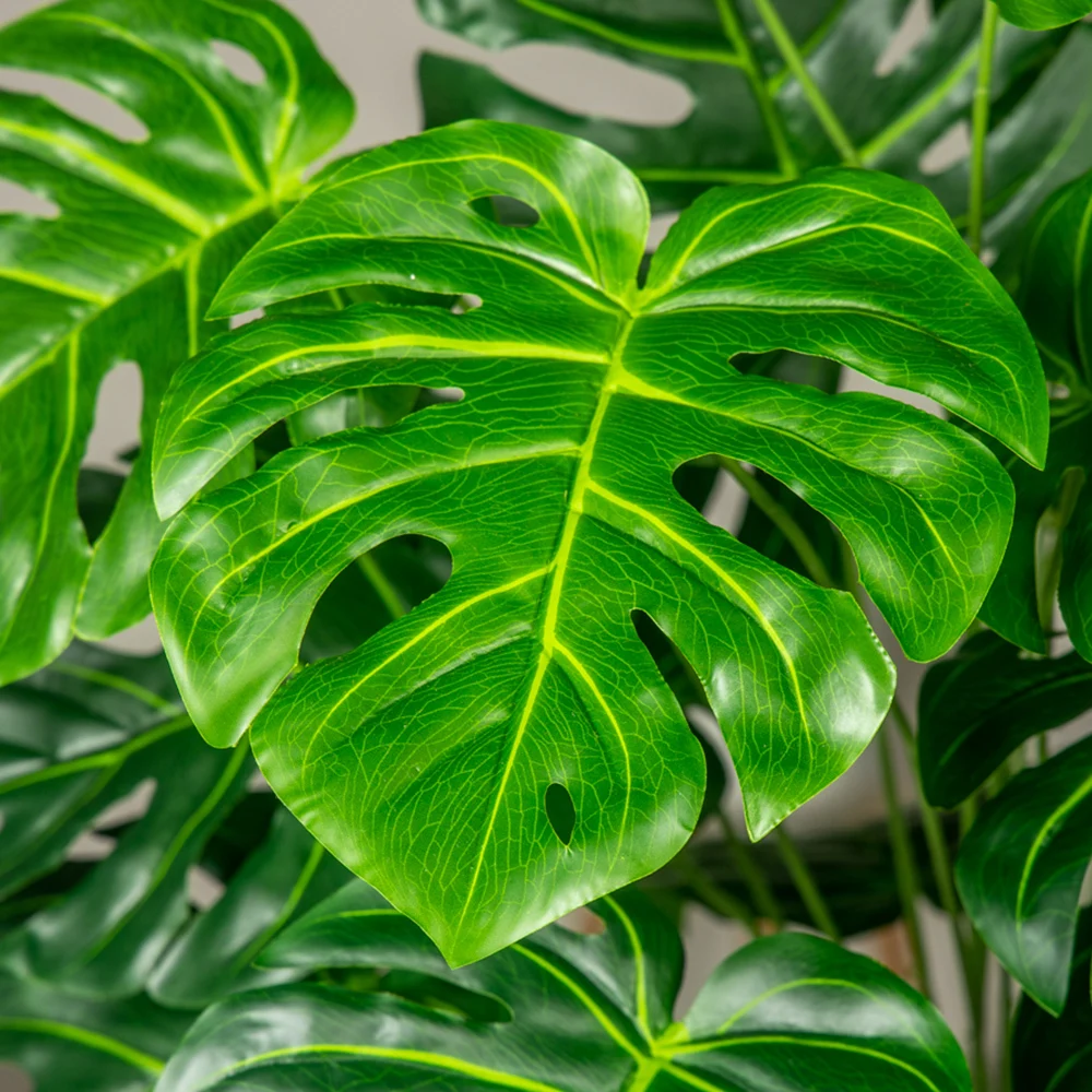 70-100cm künstlicher Monstera-Baum gefälschte Palmen pflanzen Plastiks child kröten blätter tropische Landschafts pflanzen für Hausgarten-Büro dekor – Detail 10