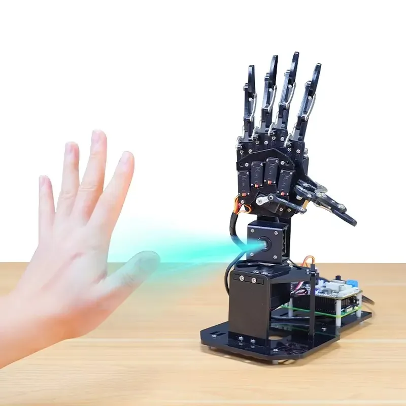 Hot Sale Hiwonder uHandPi Raspberry Pi Left and Right Robotic Hand AI Vision Python Programming Education For School