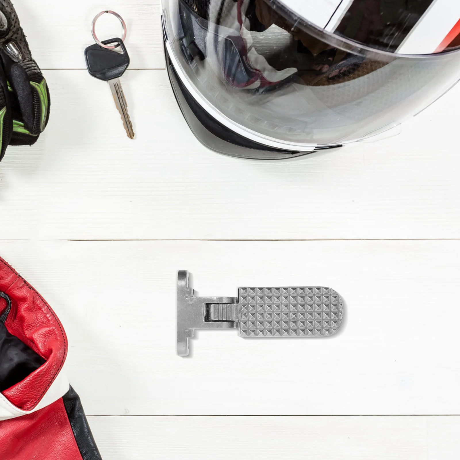 

2Pcs Motorcycle Rear Foot Pegs Heavy Duty Aluminum Alloy Pedals Non Slip Textured Passenger Footrests Universal Motorbike Foot