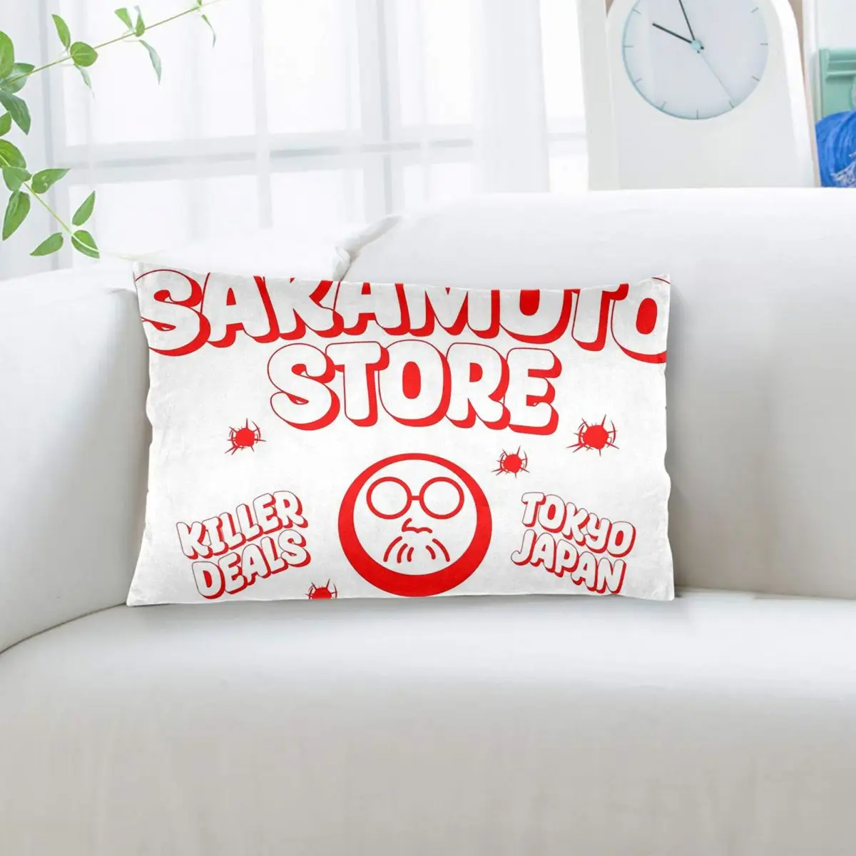 Sakamoto Days STORE Rectangle Pillowcase Cushion Cover Decor Bedroom Bed Home Comfort Throw Pillow