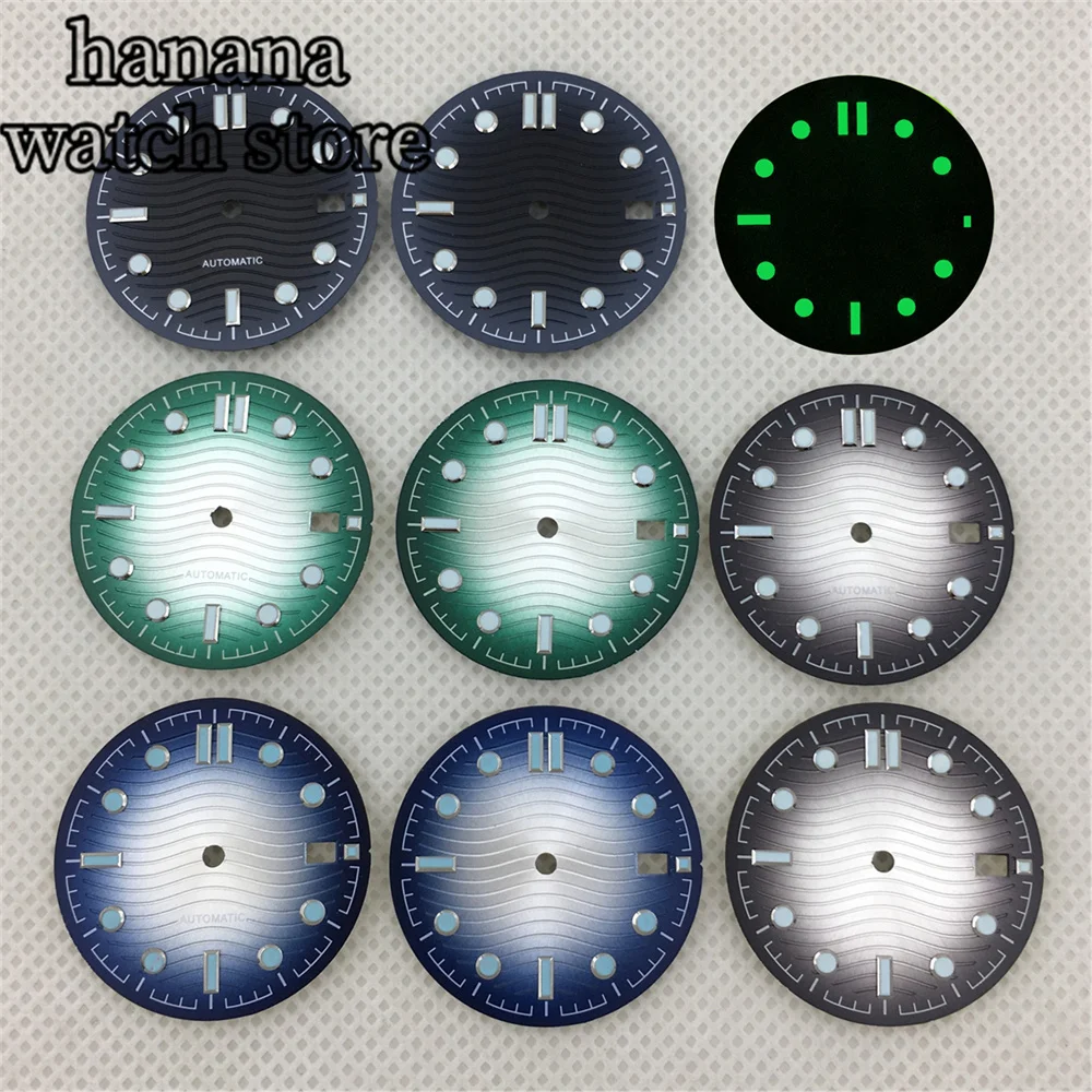 31mm Watch Dial Watch Accessories Repair Tools Watch Face Hands for Luminous Needles Dial Fit NH35 NH36 Movement
