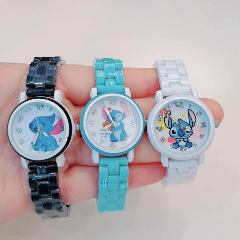 Disney Lilo & Stitch Children Watches Primary School Student Watch For Boys Girls Women Cartoons Anime Kids WristWatch Gift