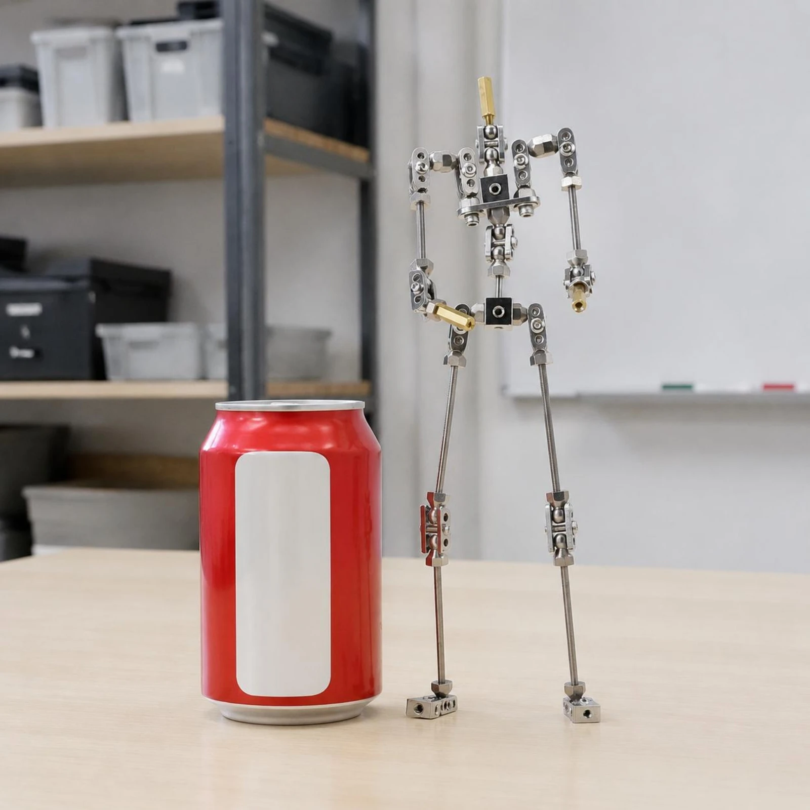 

Stop Motion Armature Pose Stability Metal Puppet Armature Steel Model Skeleton 3-Axis Shoulders Metal Puppet Frame Easy Assembly