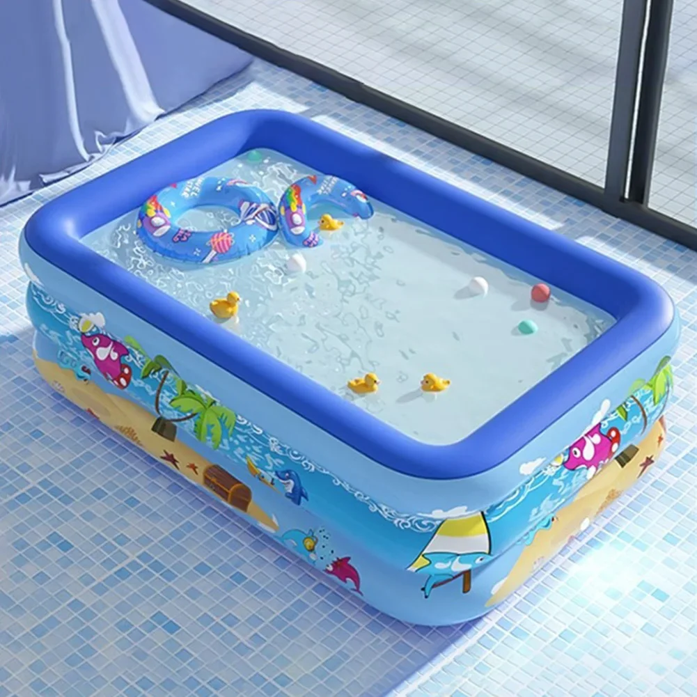 Baby Bath Tub 0-3 Years Old Inflatable Animal Bathtub Folding Bathtub Duck Bath Pool Accessories Tubs Summer Newborn Bathe Goods