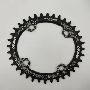 Deckas narrow toothed wheel 104bcd, narrow oval crown for MTB 32T 34T 36t 38T bike 38t 10 Main Sales Crown Crown - №3