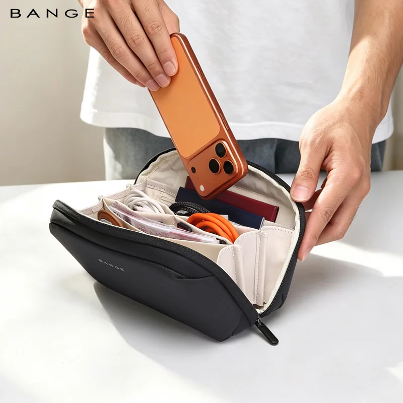 BANGE New Urban Travel Waterproof Electronic Organizer case Accessories Pouch Digital Storage Bag