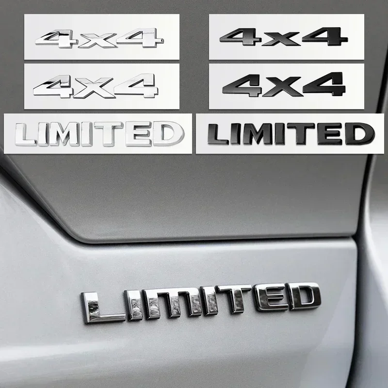 3D Metal Car Trunk Badge Stickers For Jeep 4X4 Limited Letters Emblem Logo Grand Cherokee Compass Renegade 2006 2011 Accessories