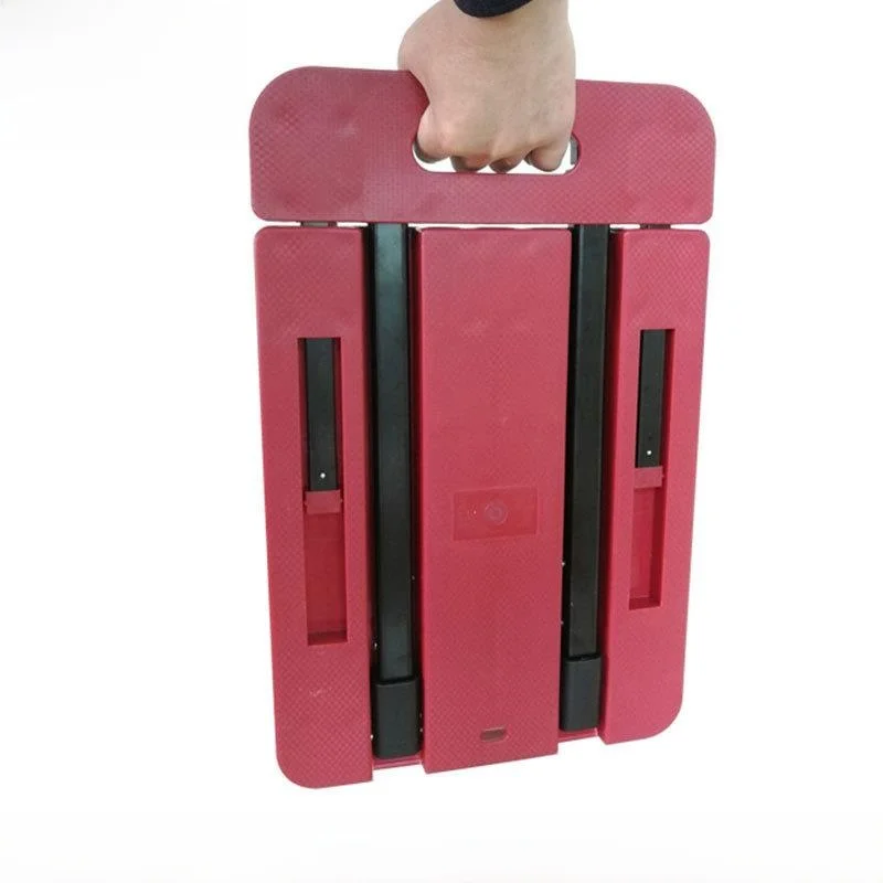 

Portable Home Use Hand Pulling Shopping Cart Foldable Lightweight Hand Pushing Goods Moving Heavy Duty Small Caddy