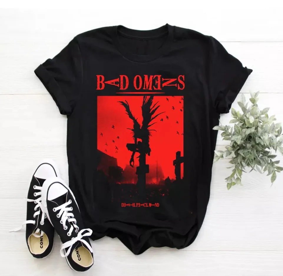 New Popular Bad Omens Shinigami Tee Gift For Fans Unisex All Size Shirt