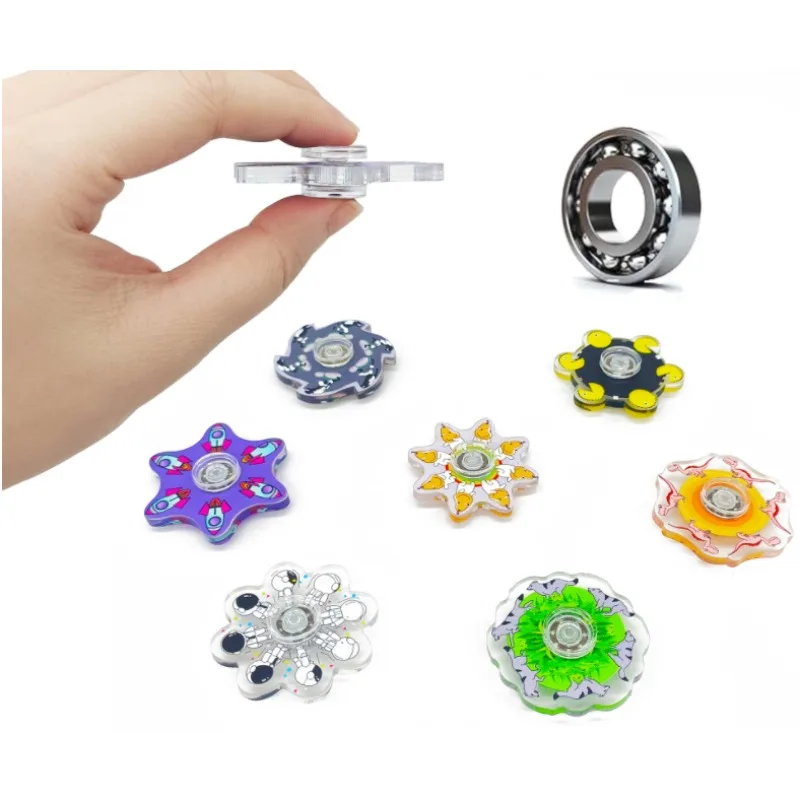 2PCS Fingertip Running Spinner Random Color Dynamic Fidget Toy Stress Relief TikTok Trend