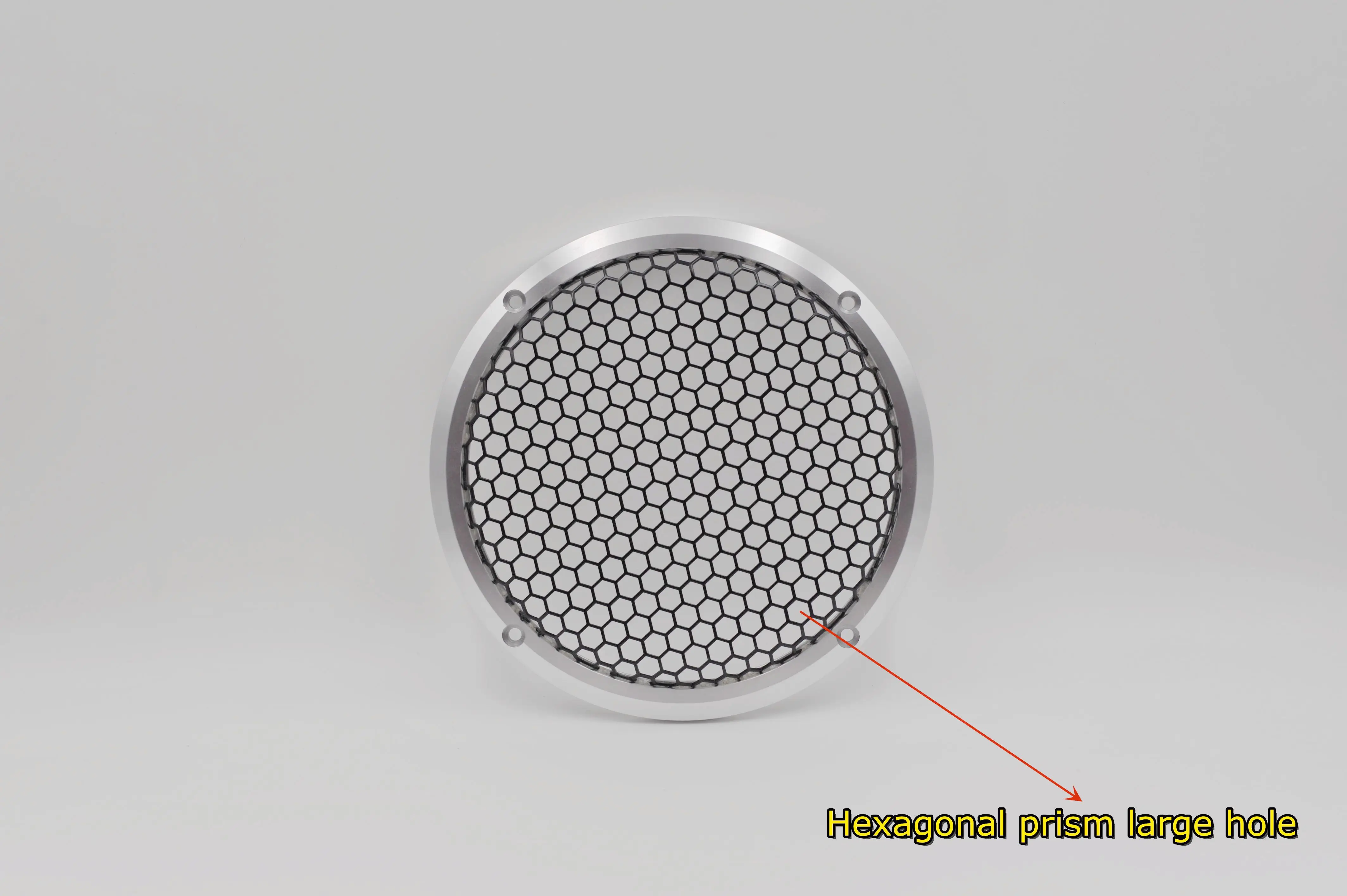 6/ 6.5-inch automotive stereo mezzanine speakers hexagonal mesh grille mesh cover Aluminum subwoofer mesh speaker Metal protec