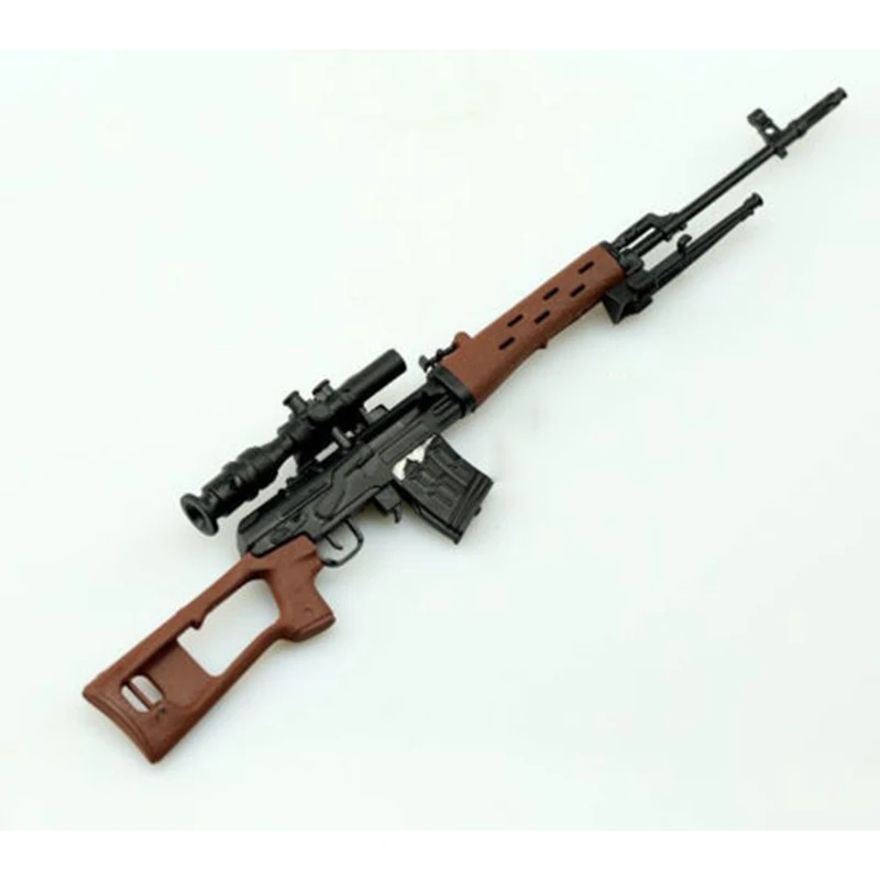 1/6 Scale SVD Toy Weapon 1:6 SVD Sniper Rifle 4D Plastic Gun Model for 12 inch Soldiers Action Figures Dolls