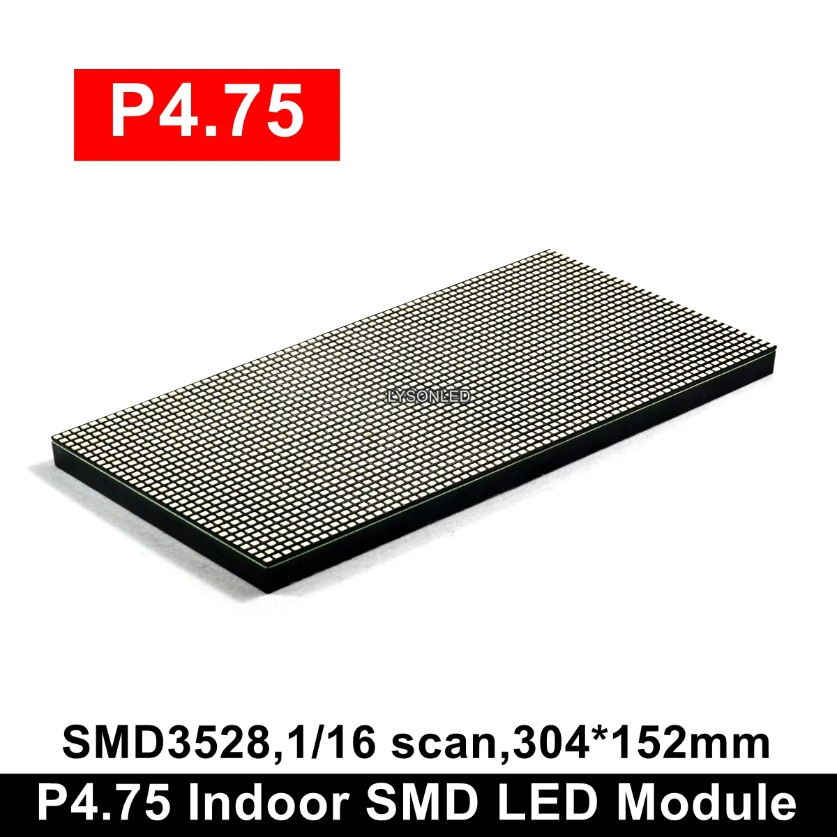 Panneau d'affichage LED intérieur mobile, Pixels 64x32 Pixels, Module LED bicolore SMD P4.75, 304x152mm