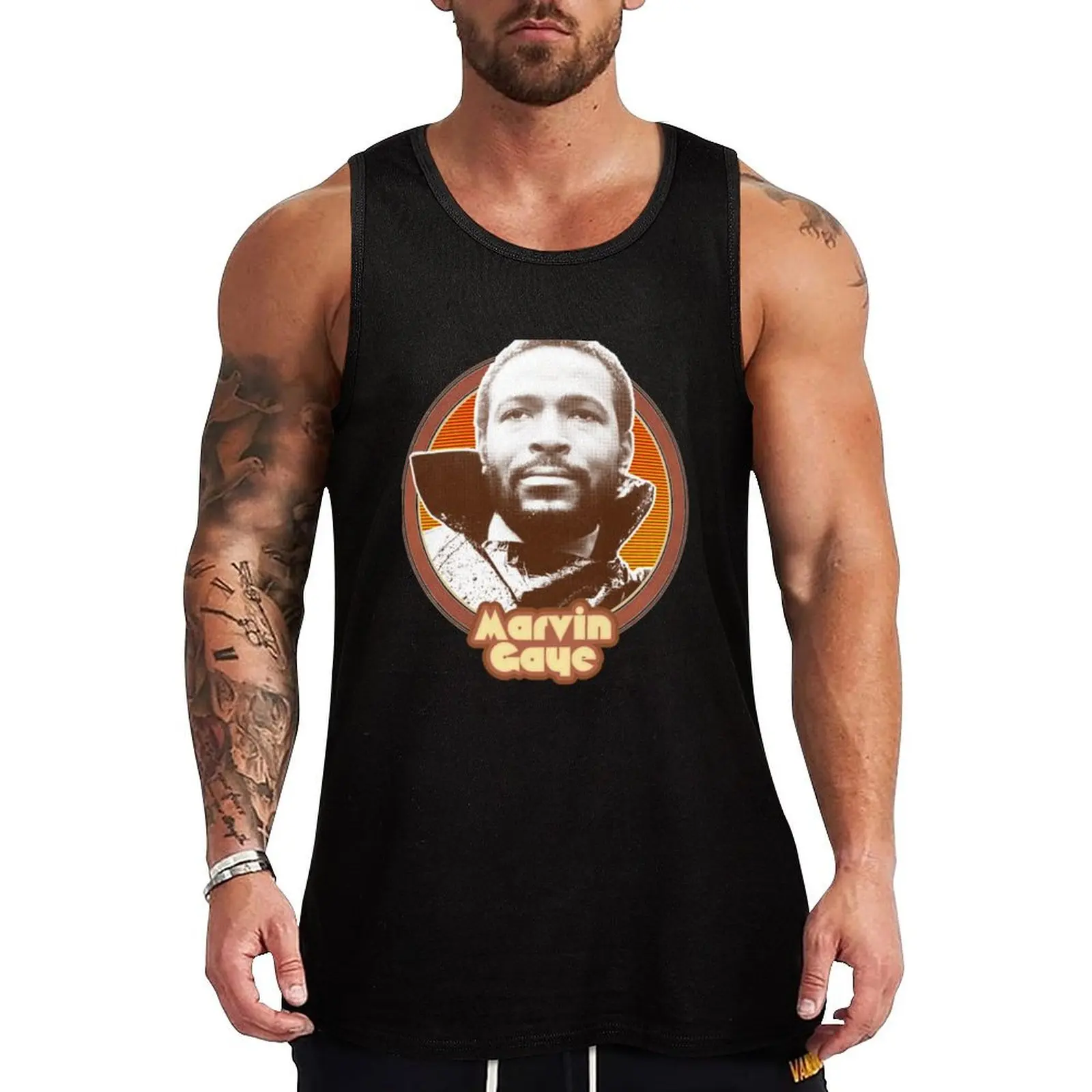 

Marvin Gaye Retro I Tank Top Summer Casual Sleeveless Top Loose Fit Tank Shirt