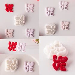 Love Shaped Polymer Clay Cutters Wedding Party Valentine's Day Gift Earring Mold Jewelry Making Supplies Soft Polymer Clay Tool