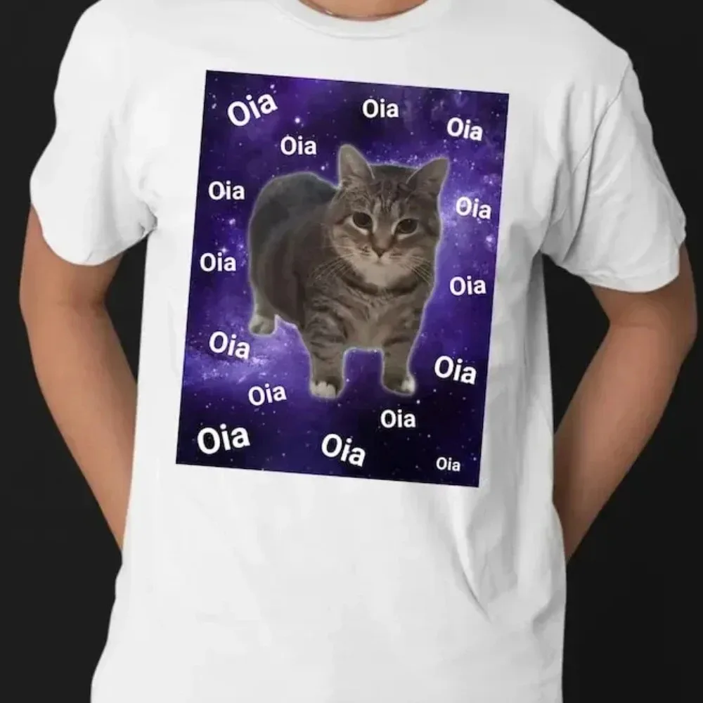 

UIA Cat Model Fun Space Cat Girl футболка для любителей кошек вирусные модели узоры забавные подарки креативная модная одежда