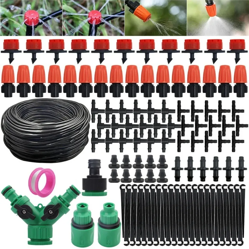 

Watering System with Timer Micro Drippers for Irrigation Drip Irrigation System Watering Set Water Plant System Automatic