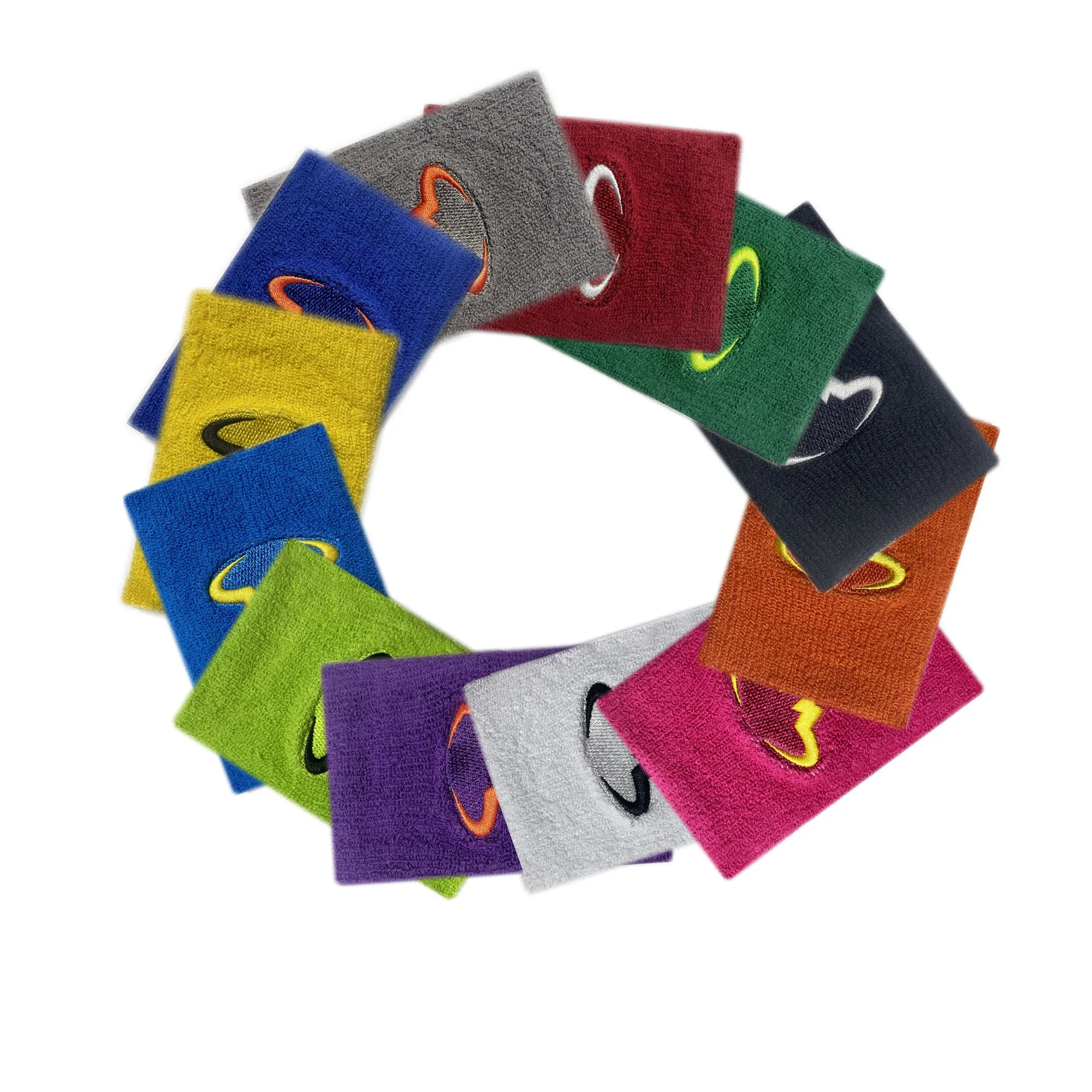 Free shipping 12pcs/lot Nadal sport wristband embroidery sweatband