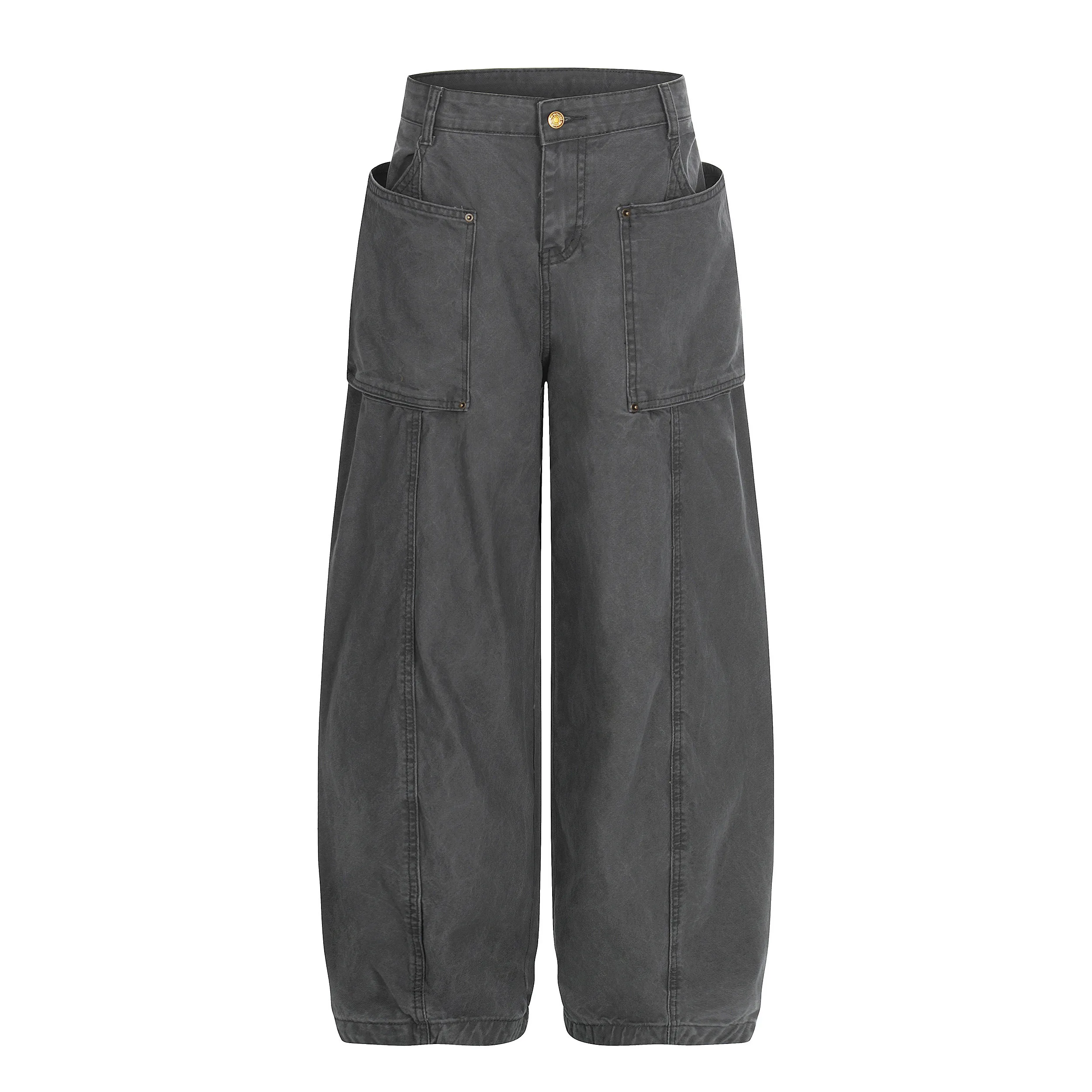 

Cleanfit Loose Casual Pants Men's Waed Knife Workwear Trousers Comfortable Loose Fit Cotton mid Low Waist Zipper