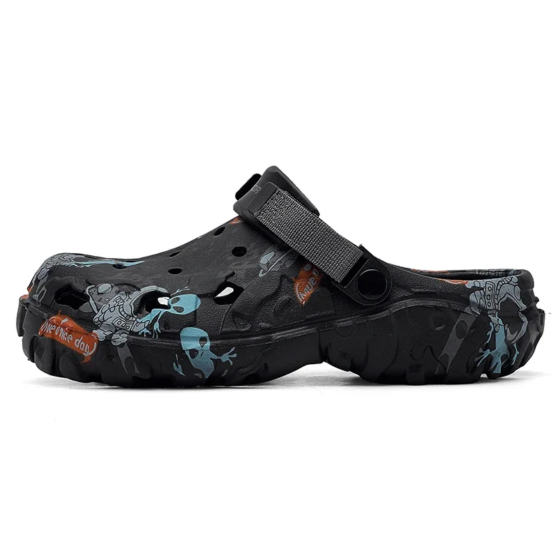 Herren-Hausschuhe aus EVA, rutschfeste Pantoletten, dicke, weiche Plattform-Sandalen, modische, bequeme Herren-Sommer-Schuhe – Detail 24