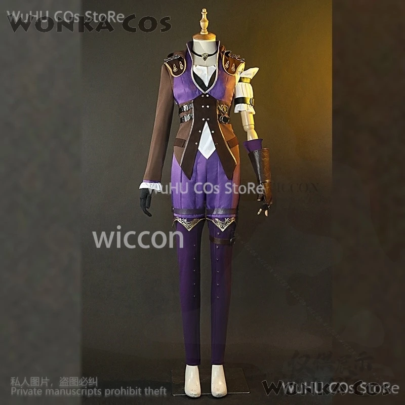 Anime League Of Legends Game Lol Cosplay Caitlyn Sheriff Uniform Costume Wigs Shoes For Girls Woman Halloween Party Customized