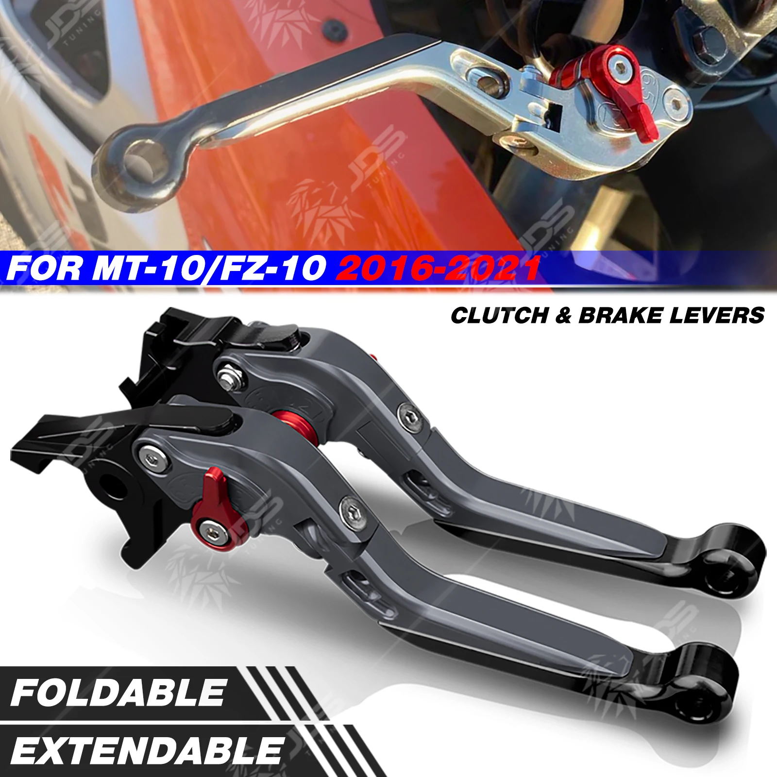 

For YAMAHA MT10/FZ10 2016-2021 Clutch Lever Brake Lever Set Foldable Adjustable Handle Levers Motorcycle Accessories Parts