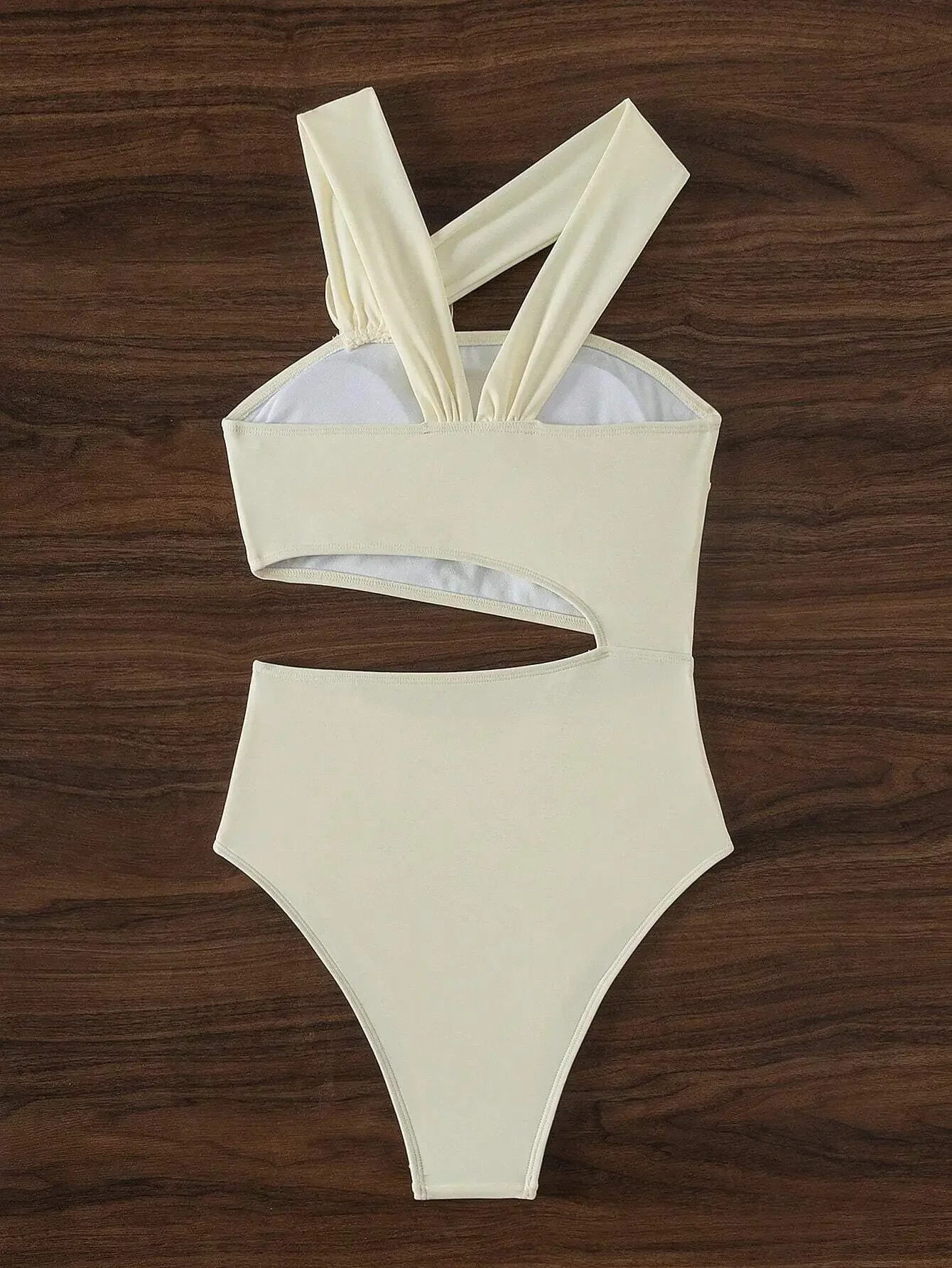 sexy fiore 3D colletto obliquo costume da bagno bikini intero vita cava perizoma costumi da bagno body donna costumi da bagno biquini tankini