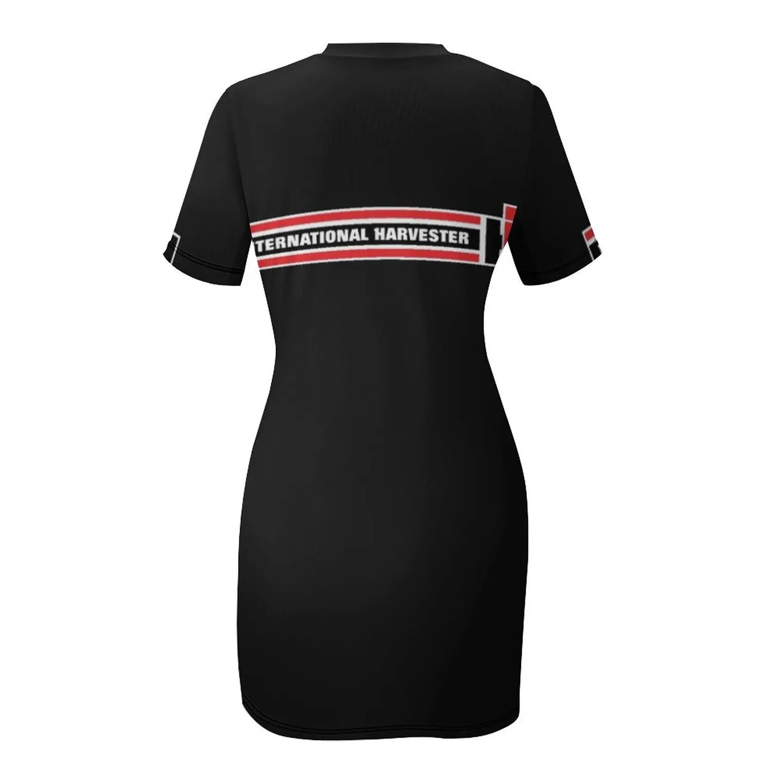 INTERNATIONAL HARVESTER STRIPES โลโก้คลาสสิก T เสื้อแขนสั้นชุดสตรีชุดฤดูร้อนชุดทุกวัน