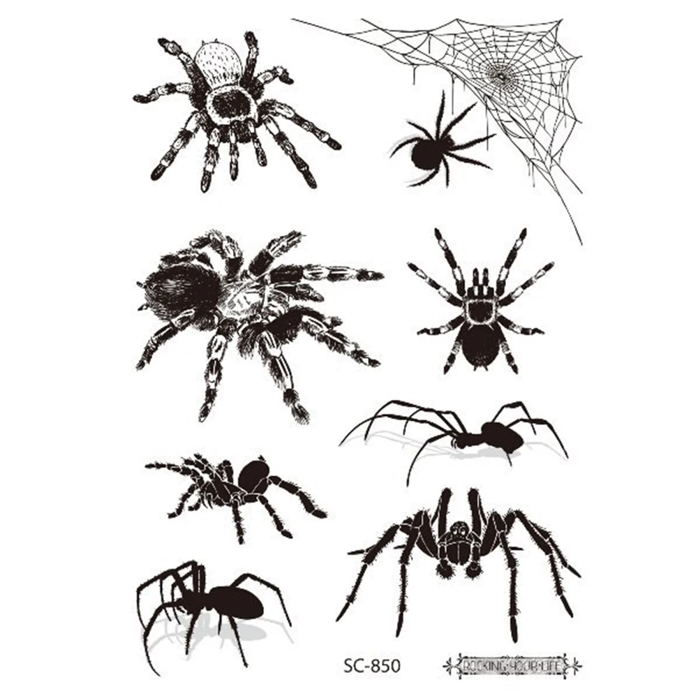 

Перенос воды, страшное запястье, 3D паук, рука, Хэллоуин, поддельная татуировка, временная татуировка, наклейка, боди-арт, паук, татуировка на Хэллоуин